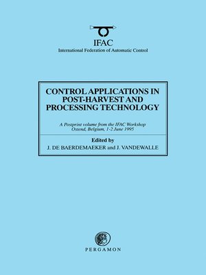 cover image of Control Applications in Post-Harvest and Processing Technology 1995